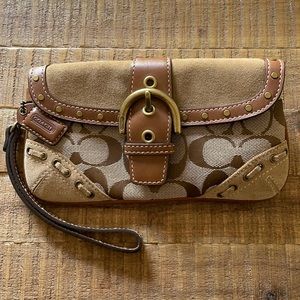 Small Coach C’s Magnetic Clasp Wallet Wrist Strap